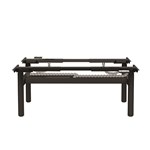 BURO SYNTRA HEIGHT ADJUSTABLE DESK BACKTOBACK FRAME ROUND LEG BLACK