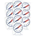 TEACHABLES PLASTIC CLOCK FACES DIGITALANALOGUE 24HOUR PACK 10