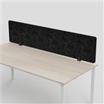 SANA ALTITUDE ABOVE DESK SCREEN 12MM THICK 1200 X 400MM SHADOW